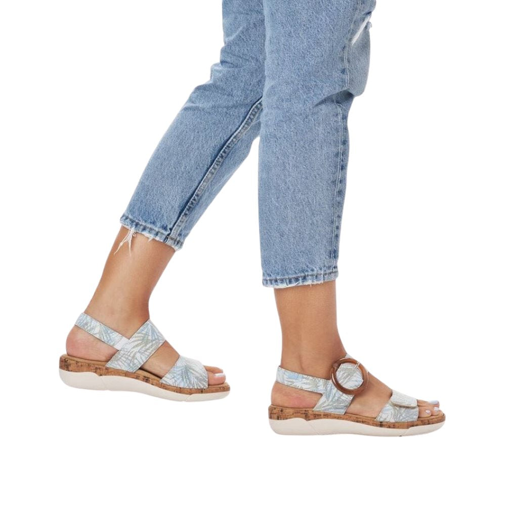 Remonte Ladies R6853 Leather Adjustable Sandals