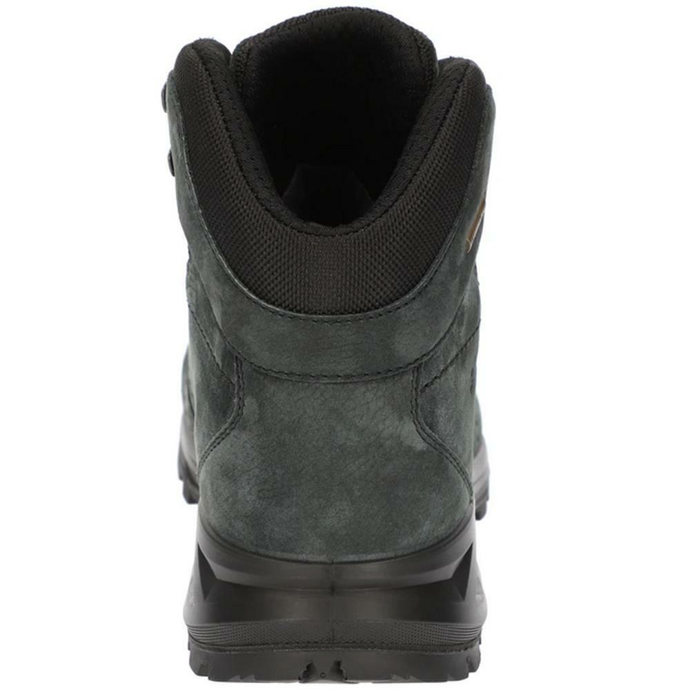 Hi-Tec Mens Ortler Mid Waterproof Dark Charcoal Leather Walking Boots