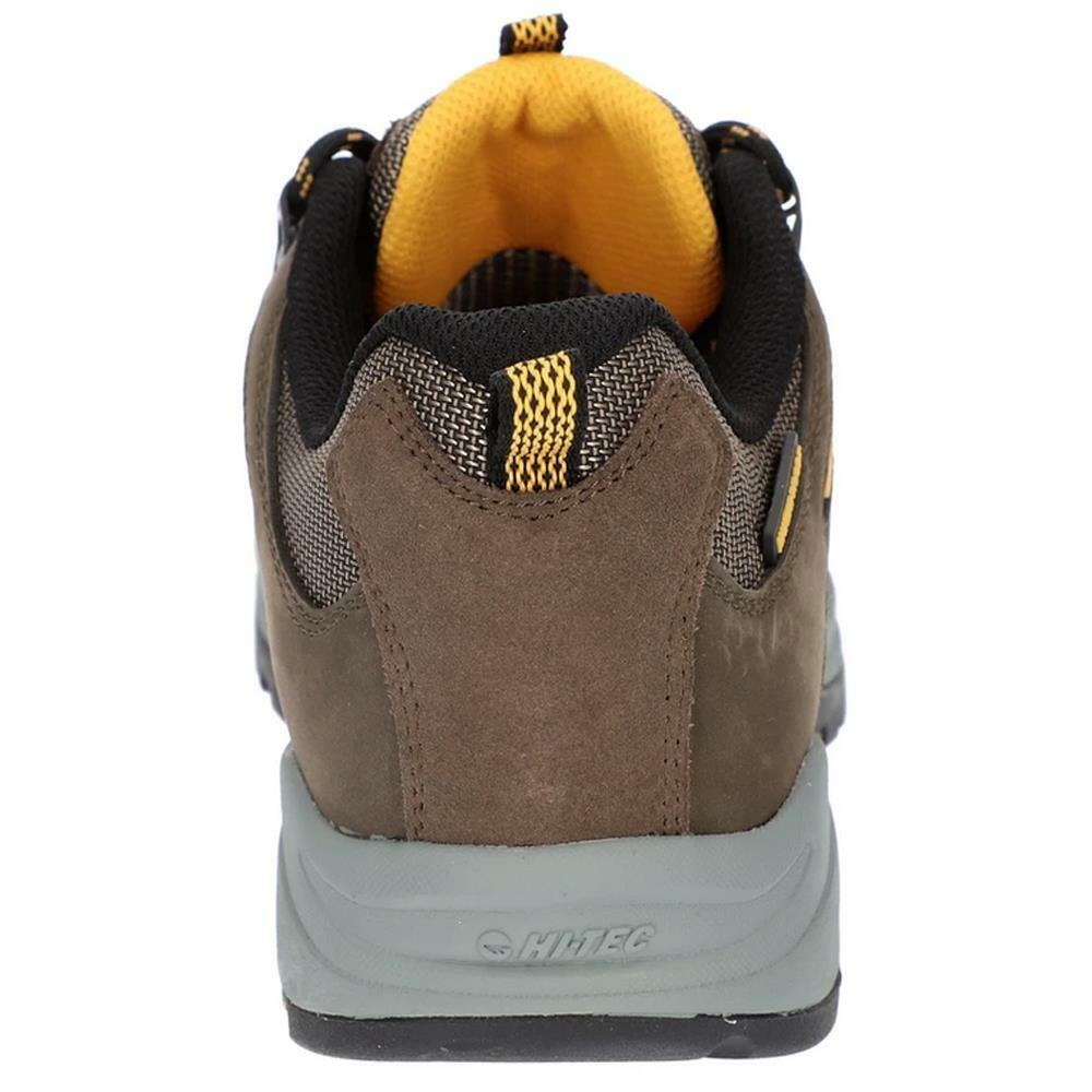 Hi-Tec Mens Sierra V-Lite Speedhike Low Brown/Gold Waterproof Walking Shoes