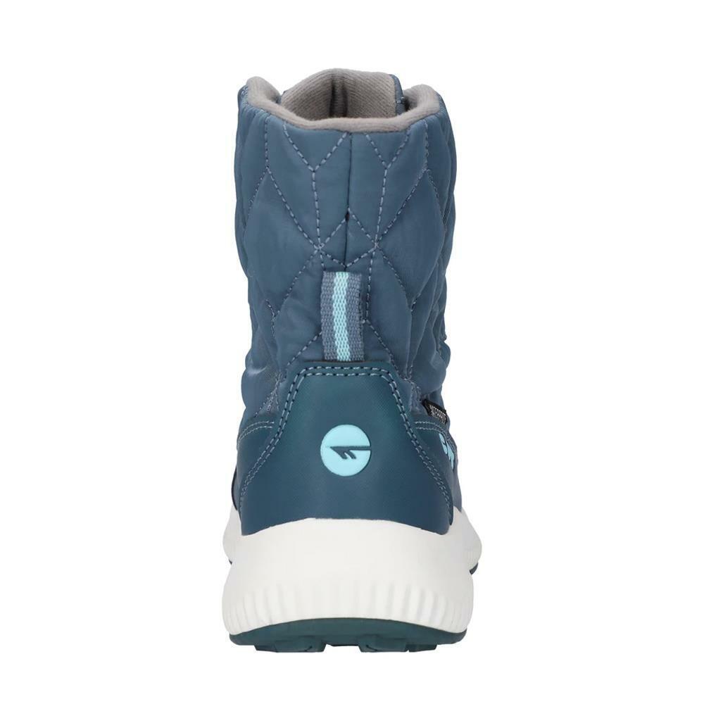 Hi-Tec Ladies Quilty WP Grey/Sapphire Waterproof Lightweight Winter Boots