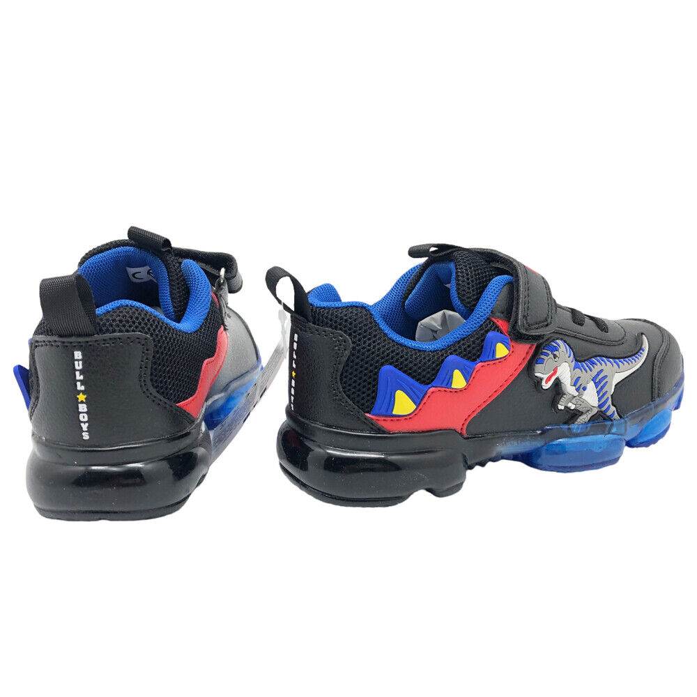 Bull Boys Allosauro Lights Black Light Up Trainers Shoes BBAL2206