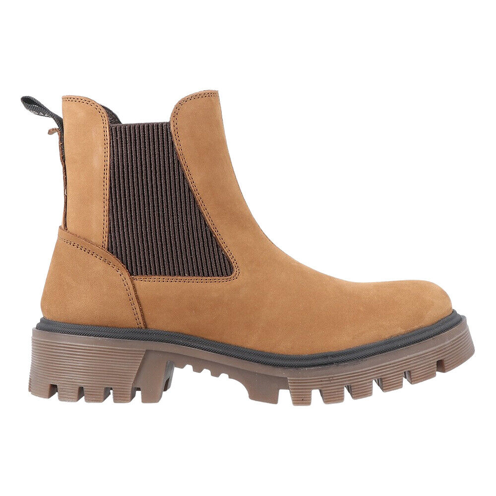 Wrangler Womens Boots Seattle Chelsea Nubuck Nut WL22508A
