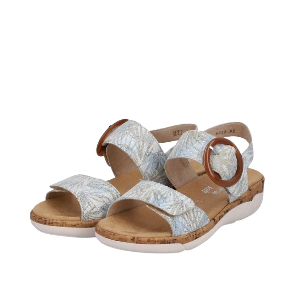 Remonte Ladies R6853 Leather Adjustable Sandals