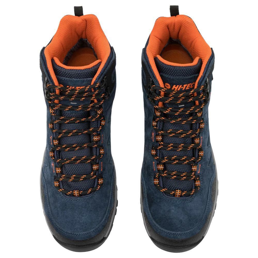 Hi-Tec Mens Endeavour Waterproof Navy/Black Orange Walking Boots