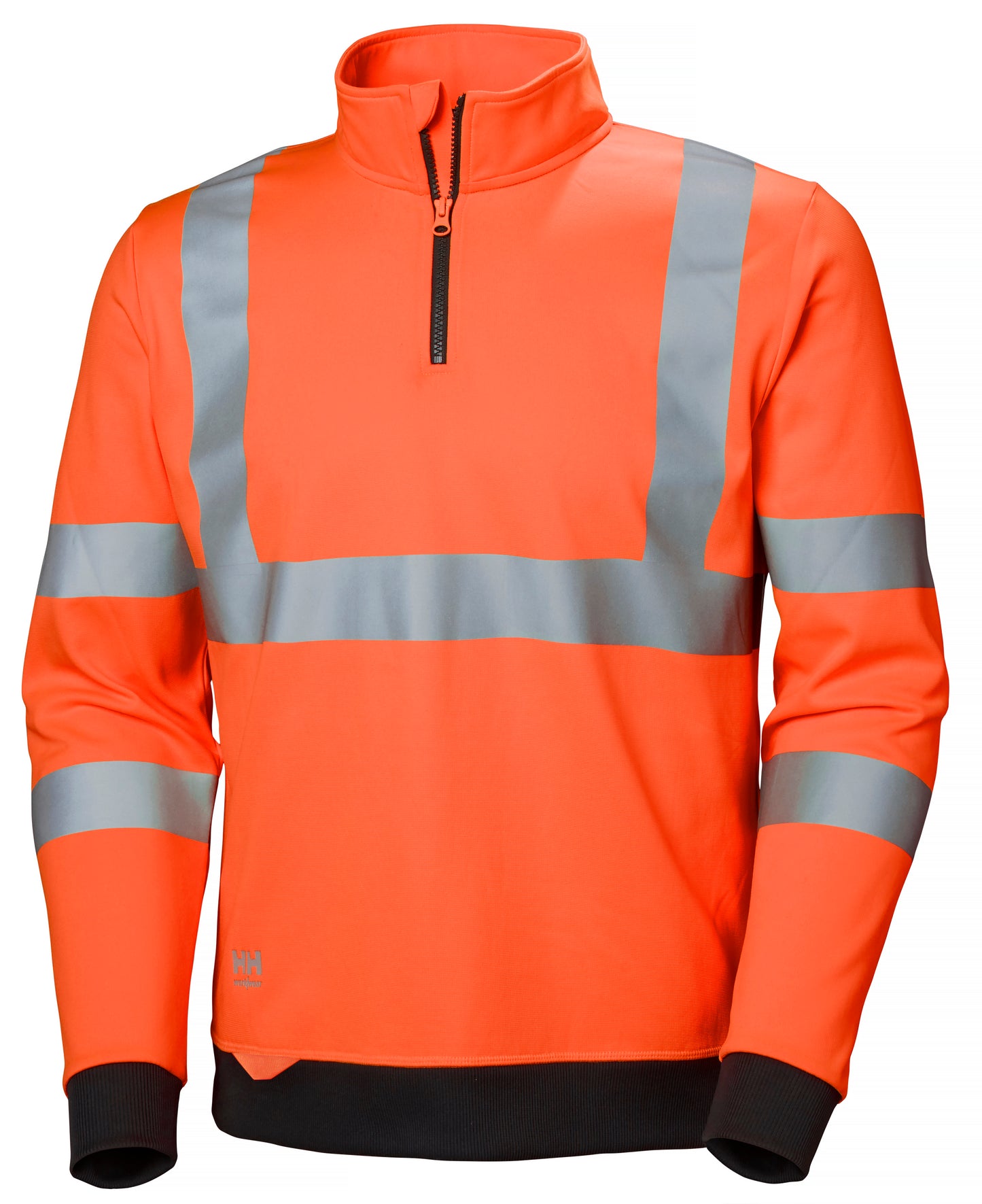 Helly Hansen Orange Yellow Red Hi-Vis 79096 Mens Addvis Half Zip Sweatshirt