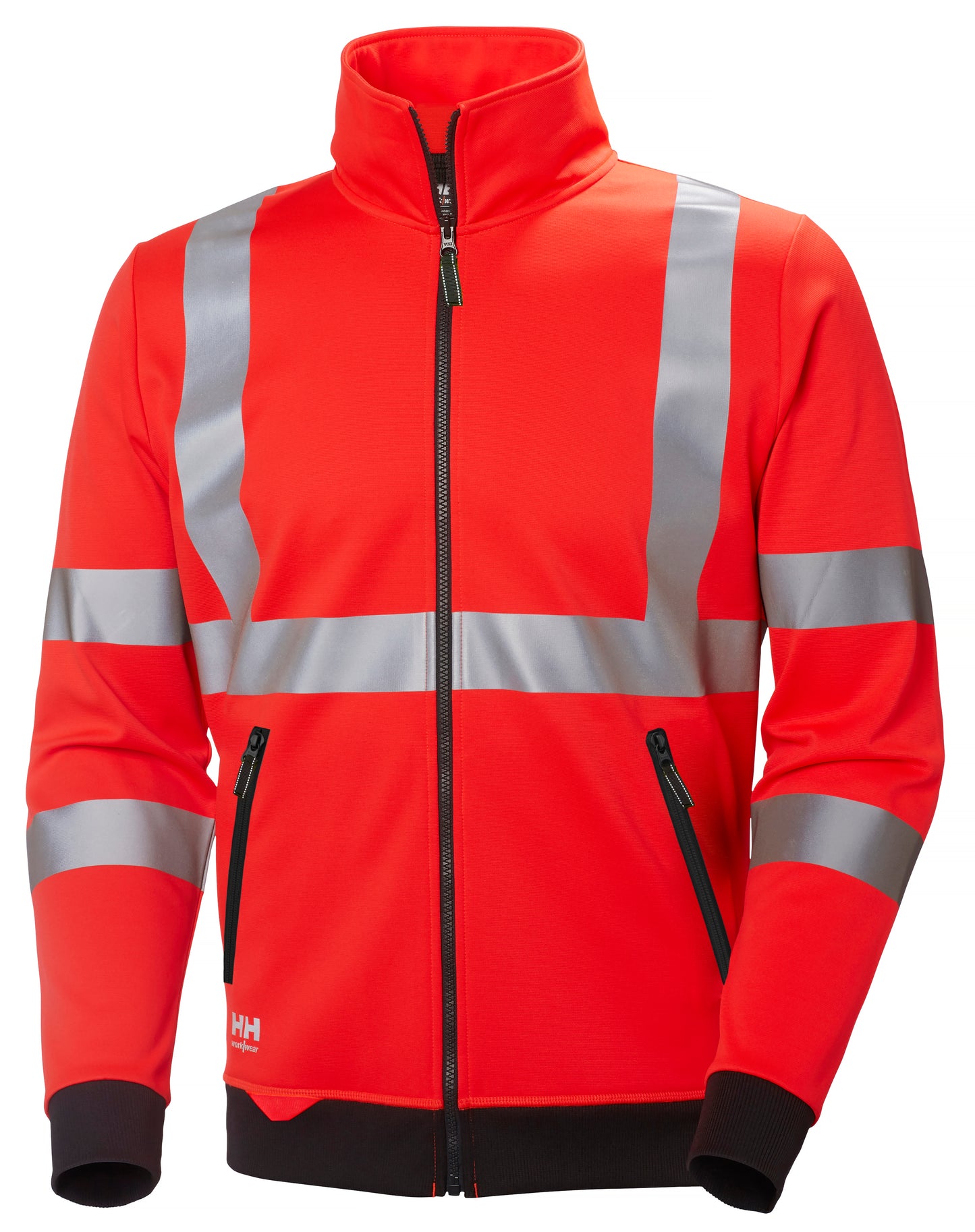 Helly Hansen Hi-Vis Orange Red Yellow 79112 Mens Addvis Zip Sweatshirt