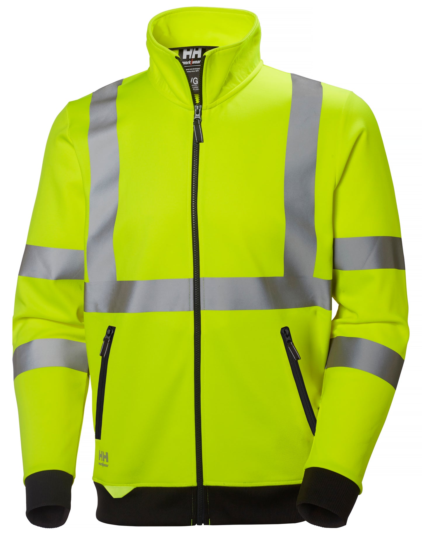 Helly Hansen Hi-Vis Orange Red Yellow 79112 Mens Addvis Zip Sweatshirt