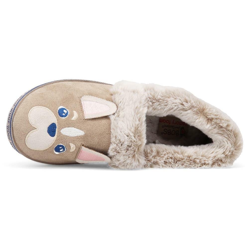 Skechers Ladies Too Cozy Dog Attitude Taupe Vegan Slippers 113482/TPE