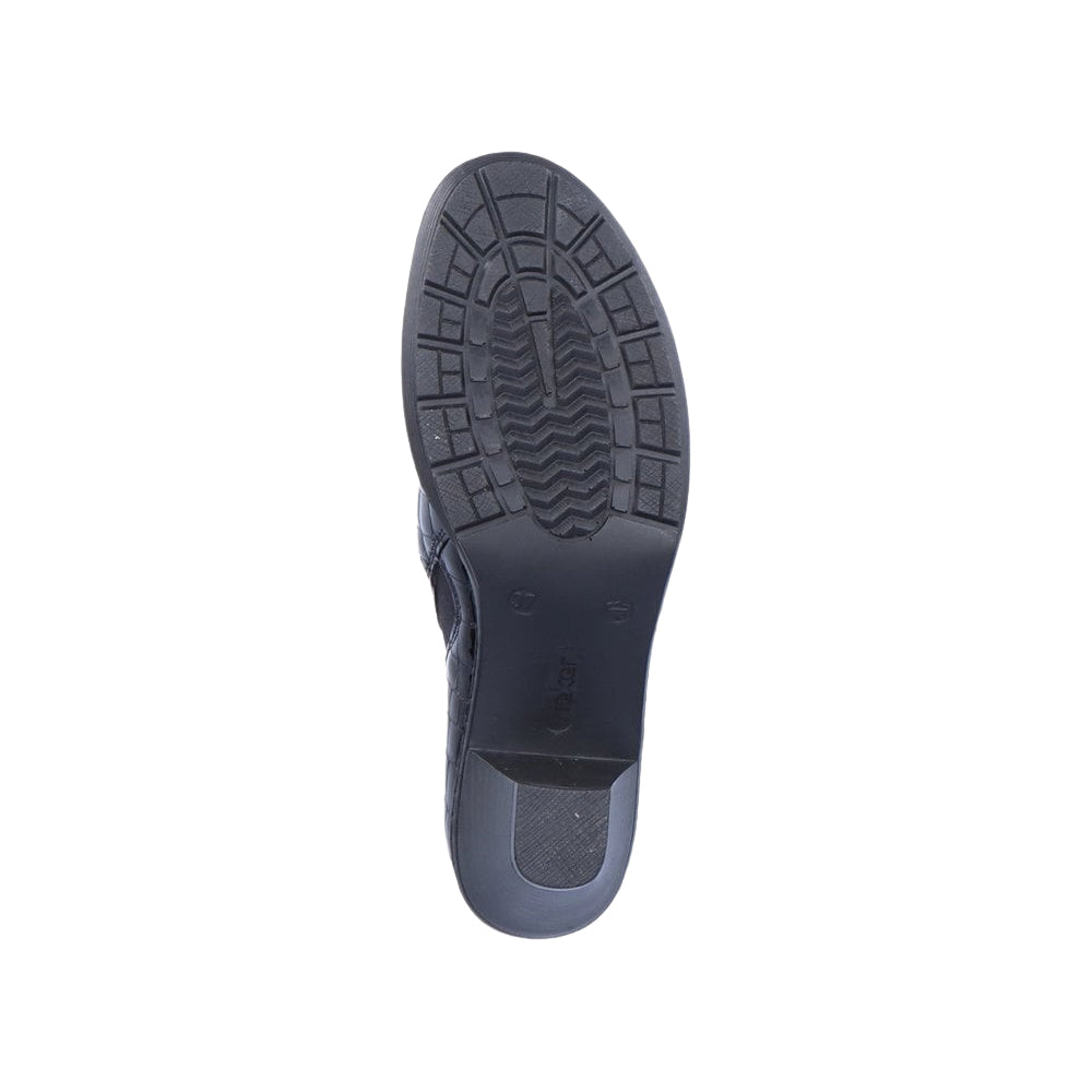 Rieker 57173-03 Black Croc Patent Trouser Shoes
