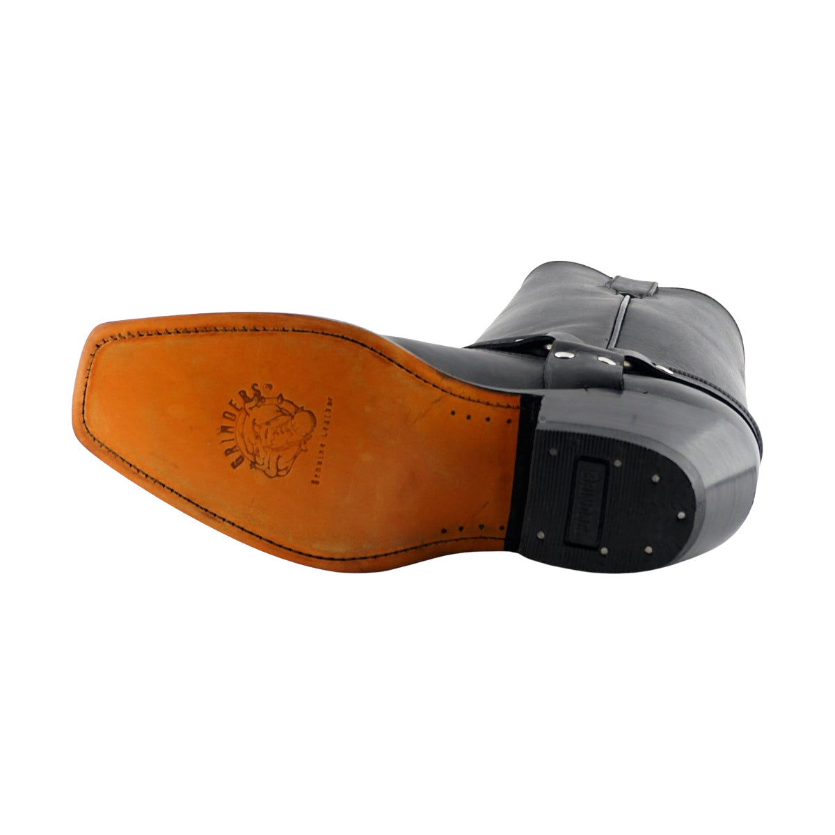 Grinders Mens Harness Hi Crazy Horse Brown Or Black Leather Western Cowboy Boots