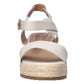 Wrangler Ladies Kim Off White Cream Fixed Strap Sandals WL21630A