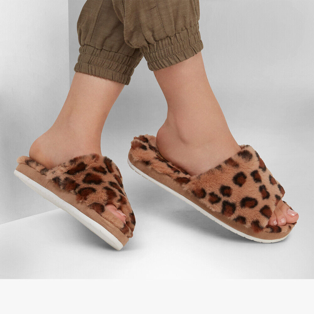 Skechers Womens Slippers Vegan Memory Foam Cozy Slide 167237