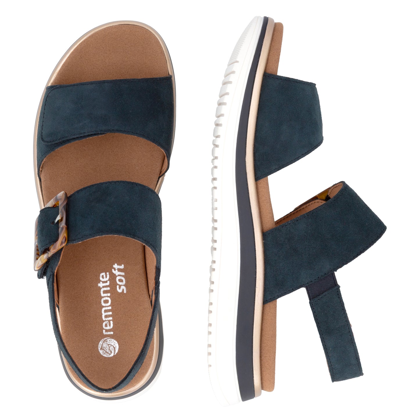 Remonte Women's Suede Leather Sandals D1J62