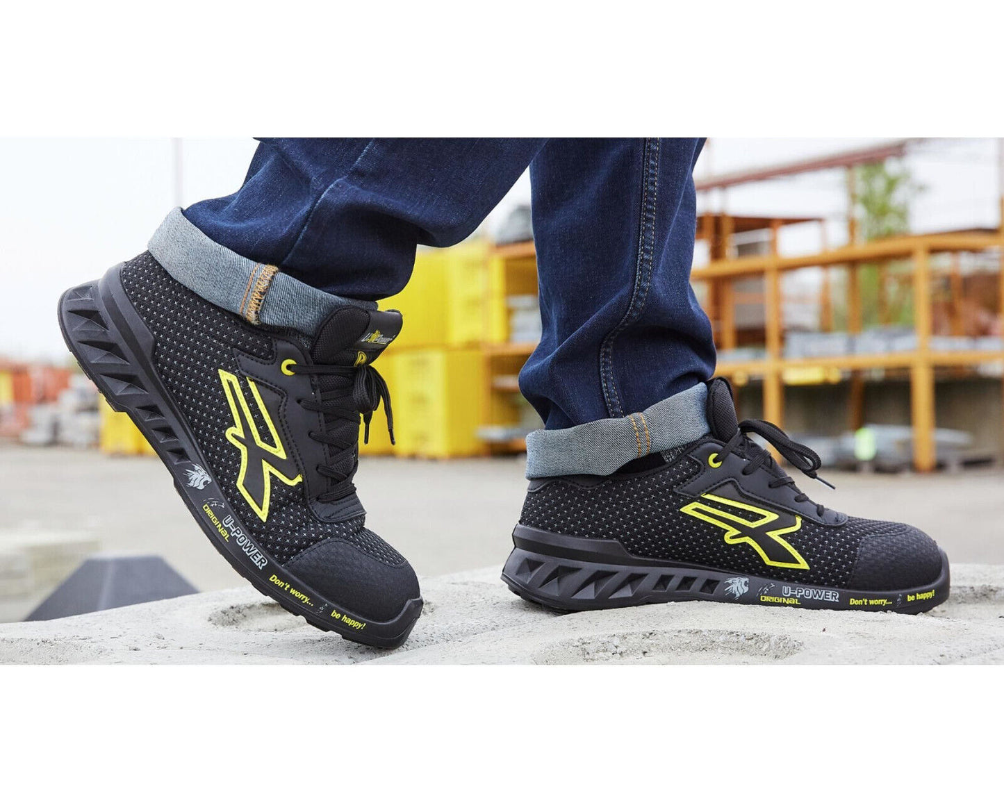 UPower Unisex Matt Lightweight Water Repellent Anti Slip Safety Shoes