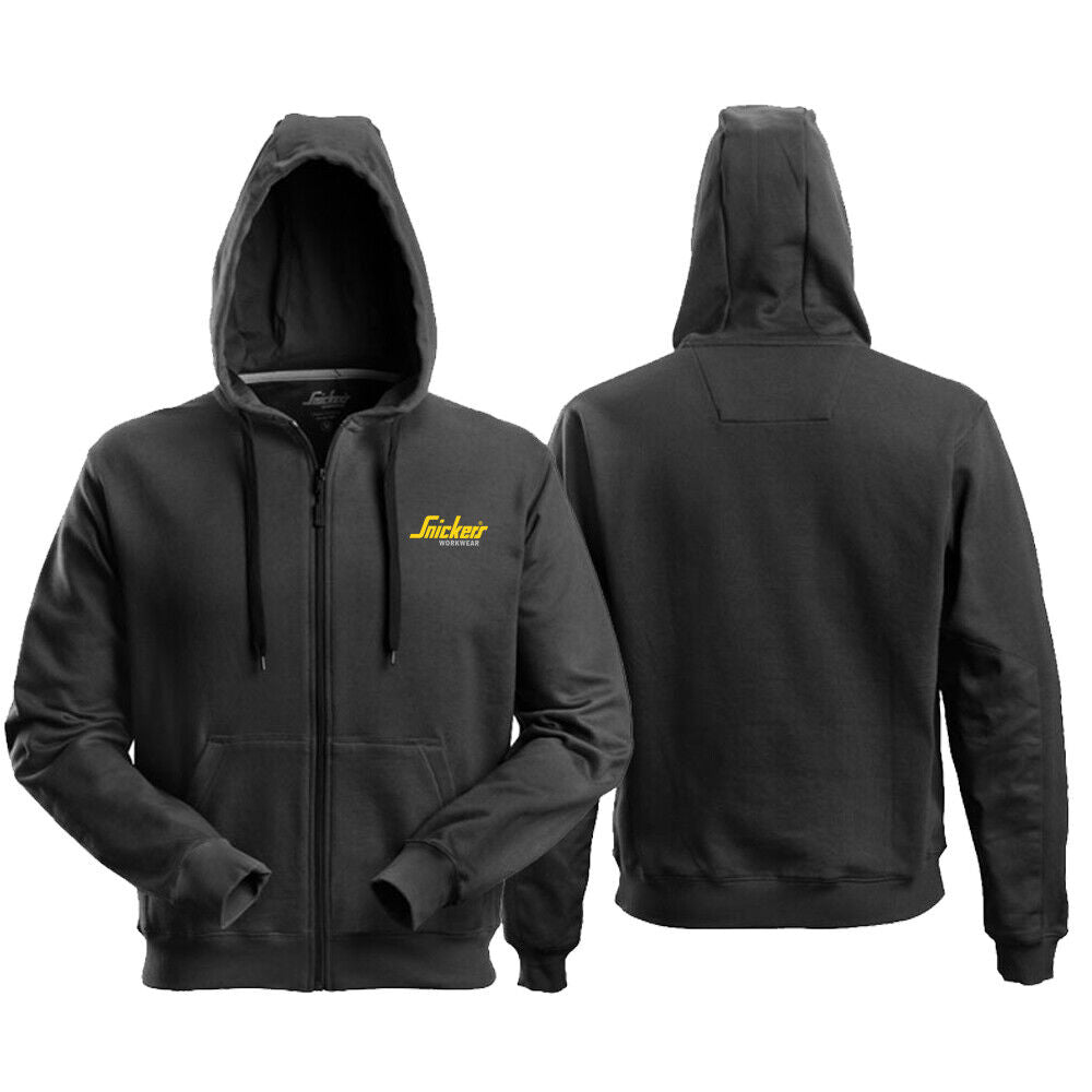 Mens Snickers Workwear Logo Classic Zip Through Hoodie 2801