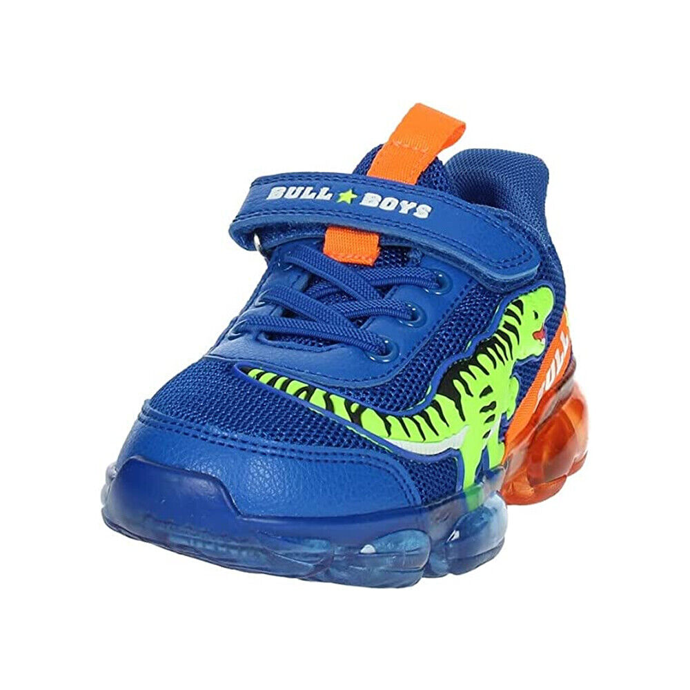 Bull Boys T-Rex Dinosaur Royal Light Up Flashing Trainers Shoes