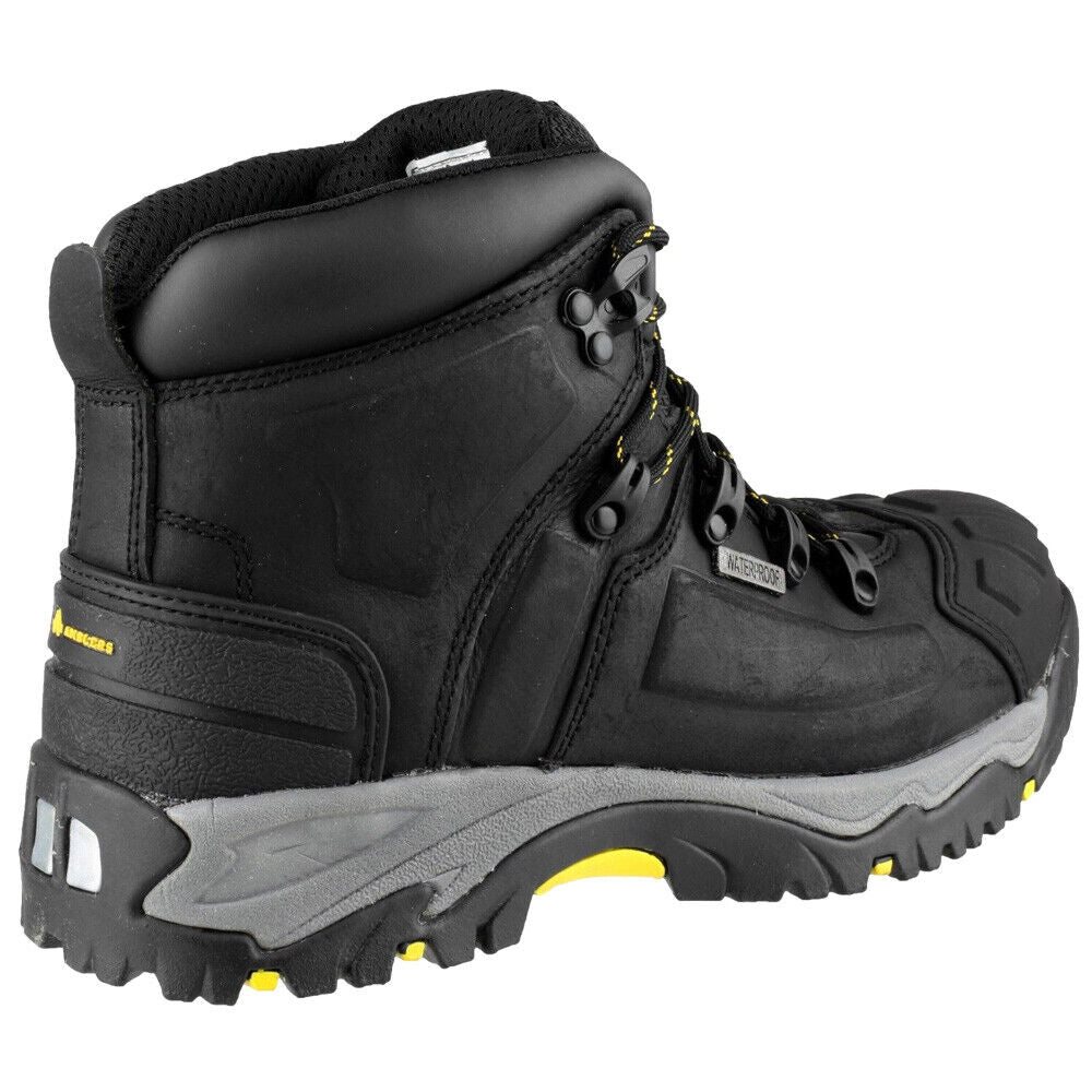 Amblers Mens Waterproof Breathable Leather Safety Boots FS32 Black