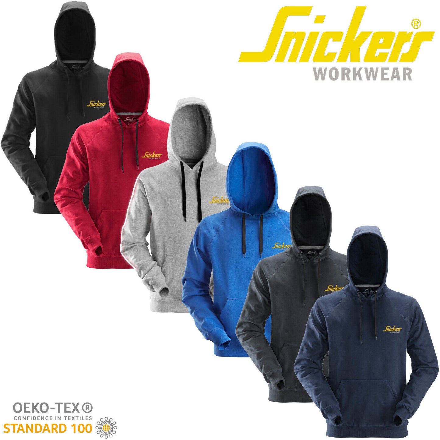 Mens Snickers Workwear Special Edition Embroidered Logo Classic Hoodie 2800