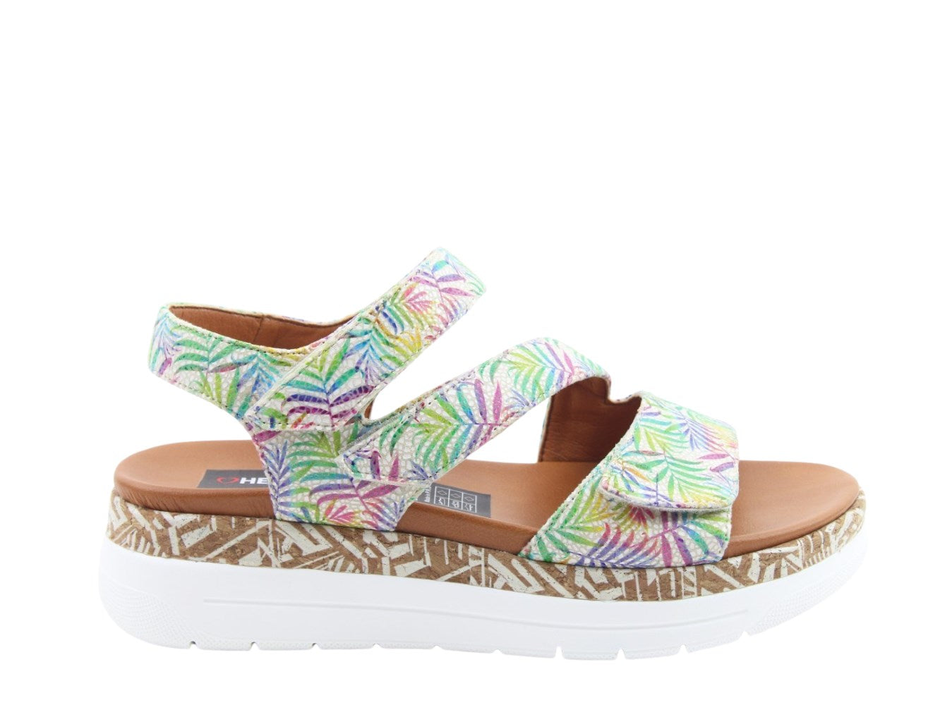 Heavenly Feet EmmaJane Floral Beige Womens Sandals