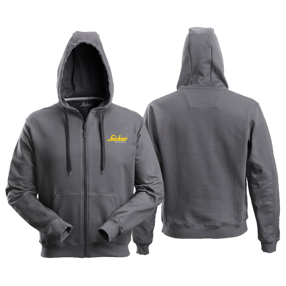 Mens Snickers Workwear Logo Classic Zip Through Hoodie 2801