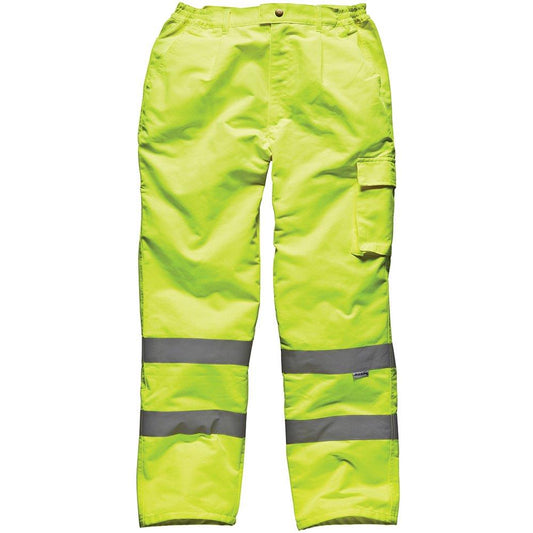 Dickies High Visibility Hi-Vis Trousers Size S - XXL Saturn Yellow SA35015