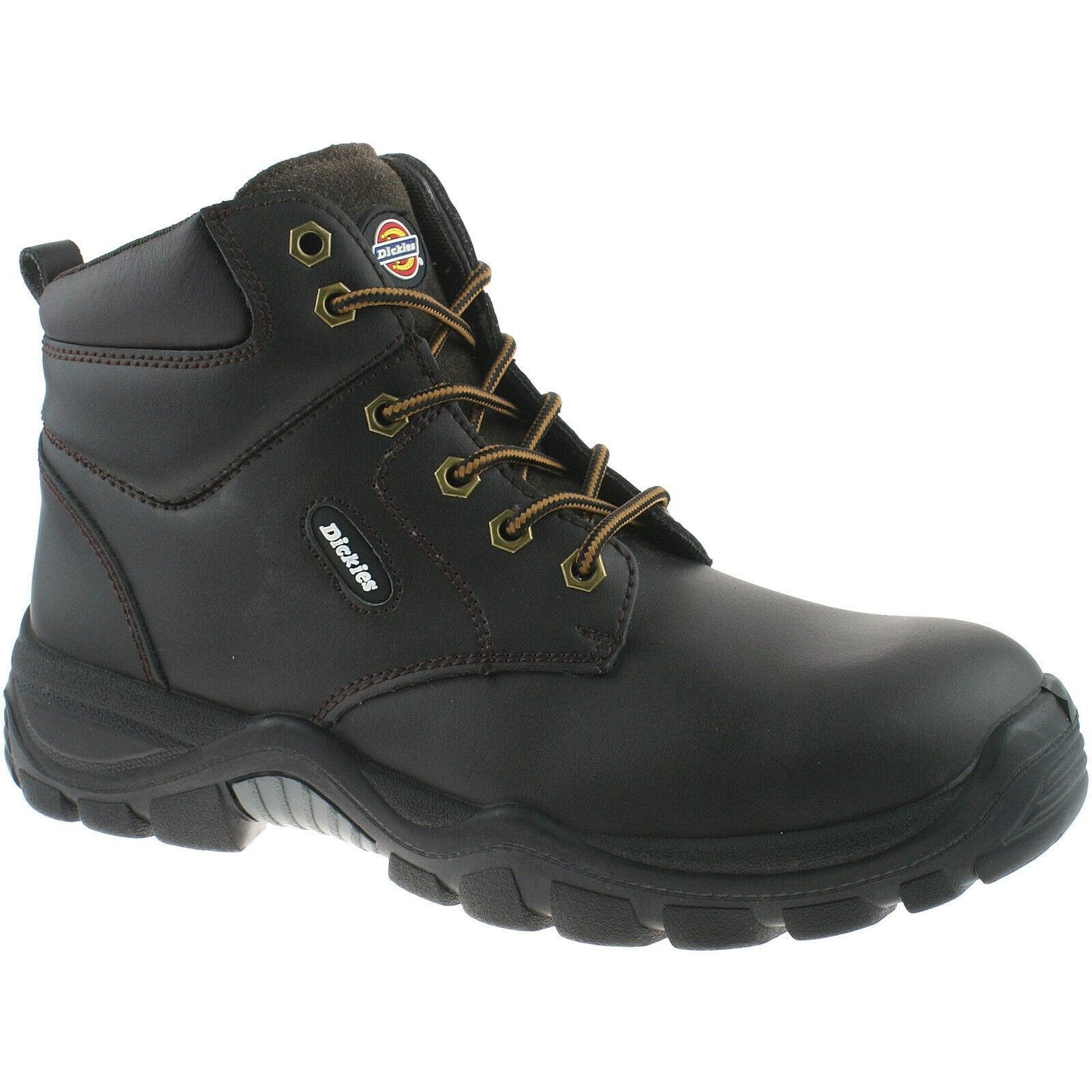 Mens Dickies Newark Safety Work Boots Black Brown Chestnut