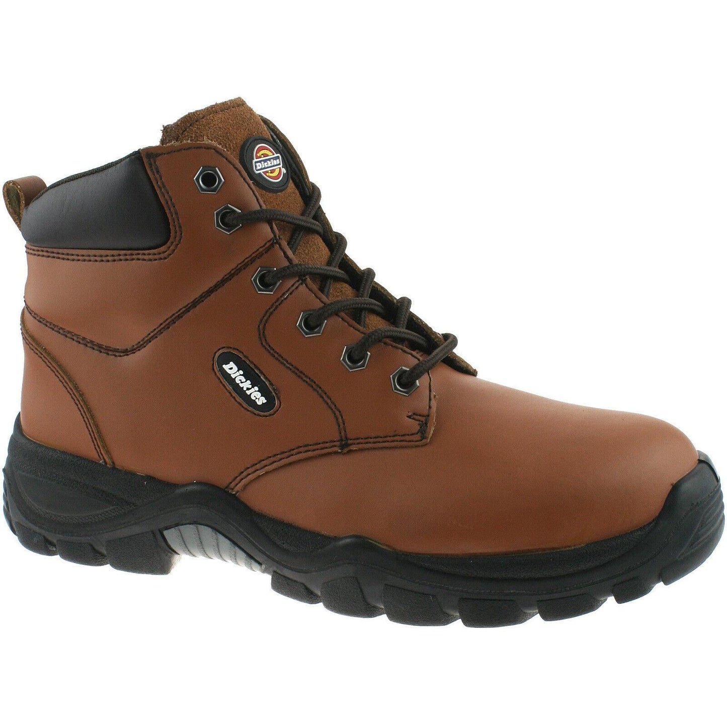 Mens Dickies Newark Safety Work Boots Black Brown Chestnut