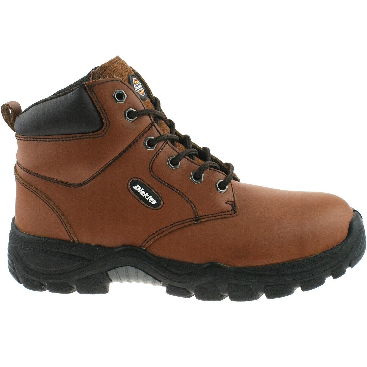 Mens Dickies Newark Safety Work Boots Black Brown Chestnut