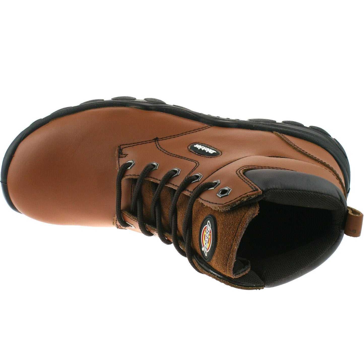 Mens Dickies Newark Safety Work Boots Black Brown Chestnut