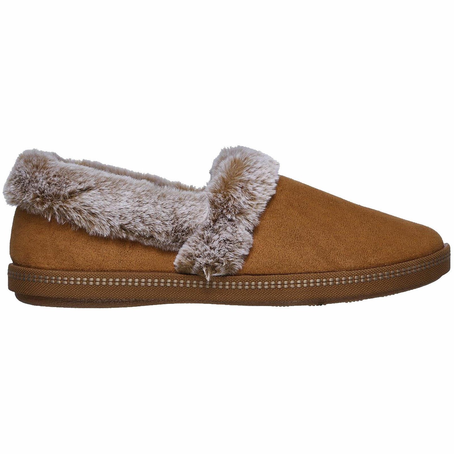 Ladies Skechers Cozy Campfire Team Toasty Chestnut Faux Fur Slippers 32777/CSNT