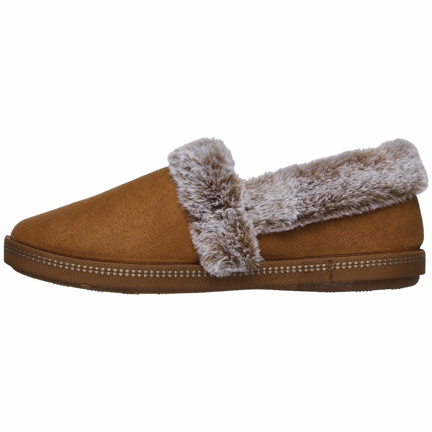Ladies Skechers Cozy Campfire Team Toasty Chestnut Faux Fur Slippers 32777/CSNT