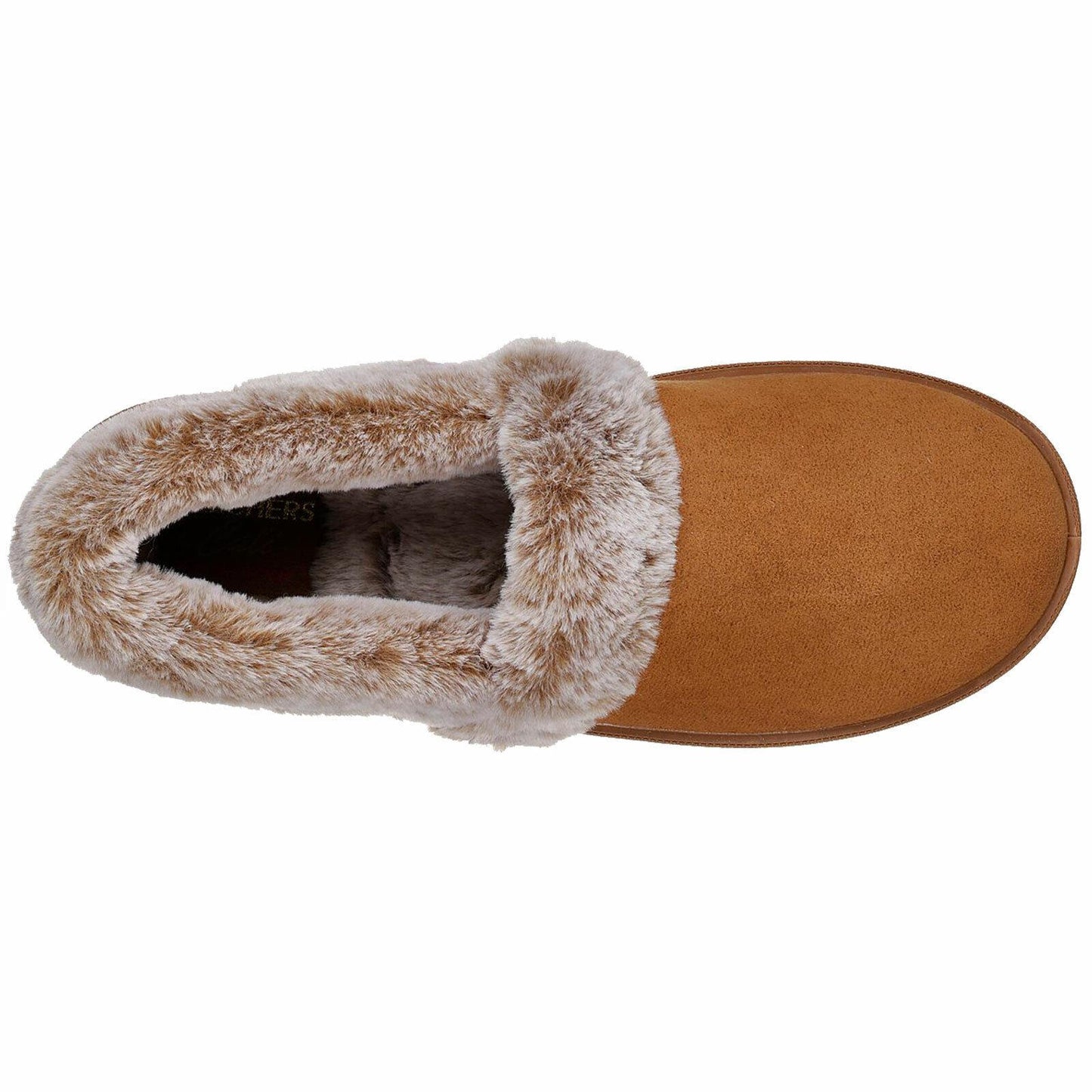 Ladies Skechers Cozy Campfire Team Toasty Chestnut Faux Fur Slippers 32777/CSNT