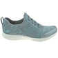 Ladies Skechers Gray/Mint Slip On Memory Foam Shoes 12880/GYMN