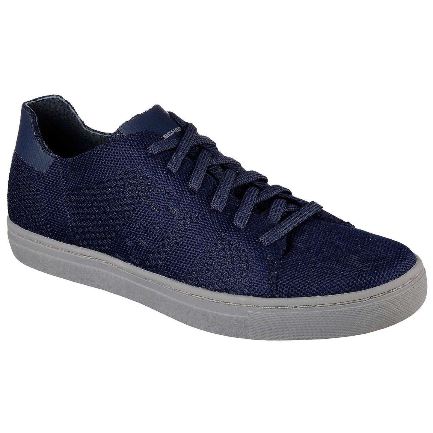 Mens Skechers Alven Moneco Navy Blue Memory Foam Lace Up Shoes 65221/NVY