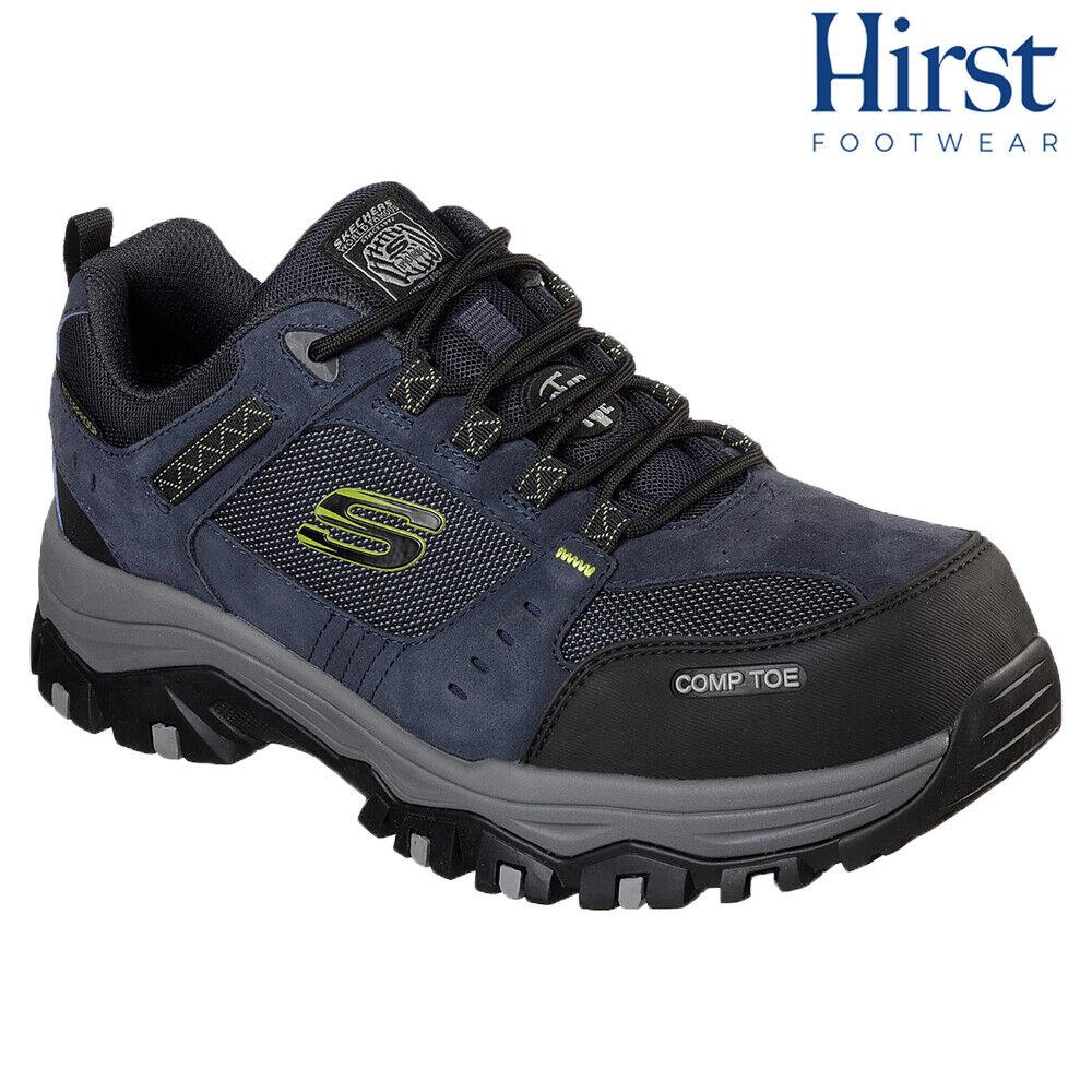 Skechers Greetah Waterproof Composite Work Shoes Navy Black 77183EC/NVBK