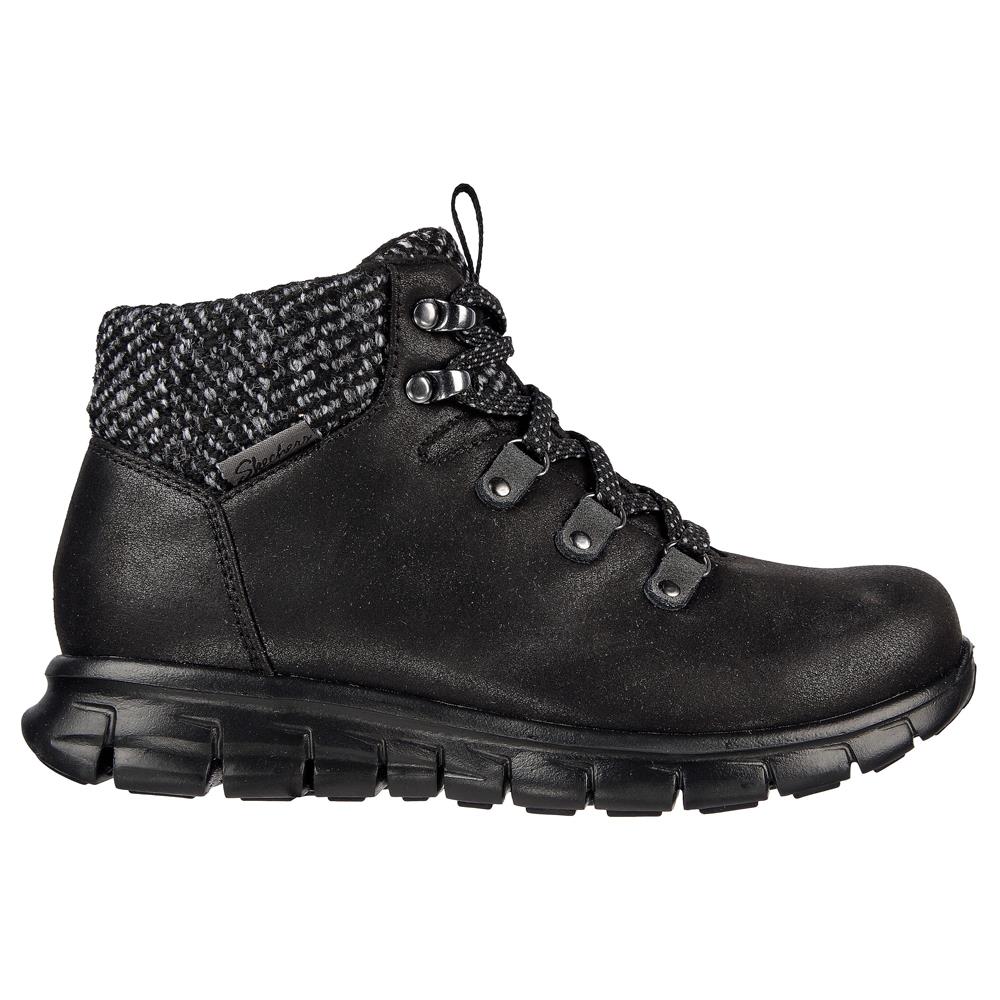 Skechers Ladies Synergy Cold Daze Black Water Repellent Boots 167200/BBK