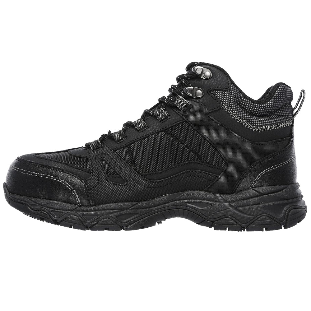 Skechers Ledom Waterproof Safety Steel Toe Cap Boots 77147EC BLK