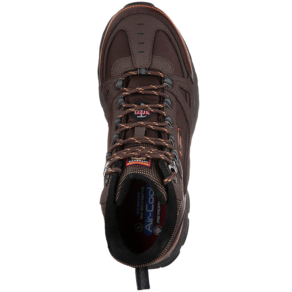 Skechers Ledom Waterproof Safety Steel Toe Cap Boots 77147EC BRN
