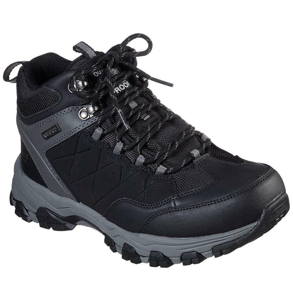 Skechers Mens Selmen Telago Black Waterproof Memory Foam Shoes 66283/BLK