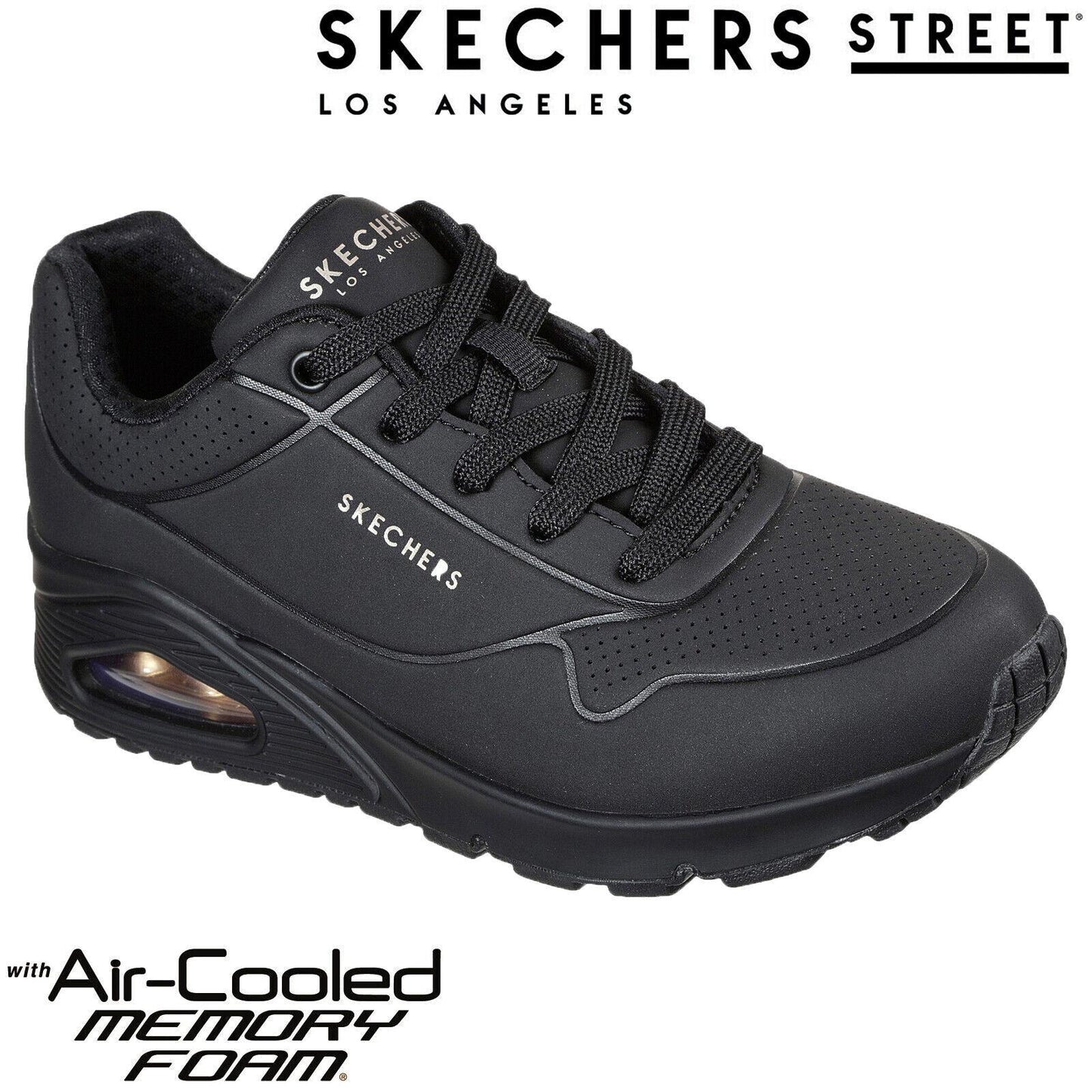Skechers Street Ladies Stand On Air Uno Air Cooled Memory Foam Trainers 73690
