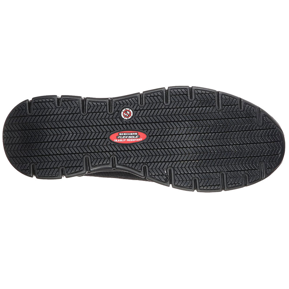 Skechers Synergy OMAT Black Slip Resistant Lightweight Safety Shoes 200013EC/BLK