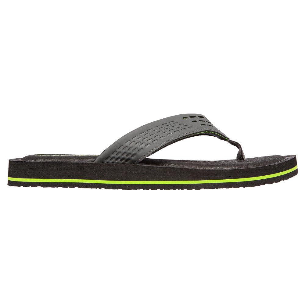 Skechers Tocker Saga Bora Memory Foam Flip Flops Sandals 237298