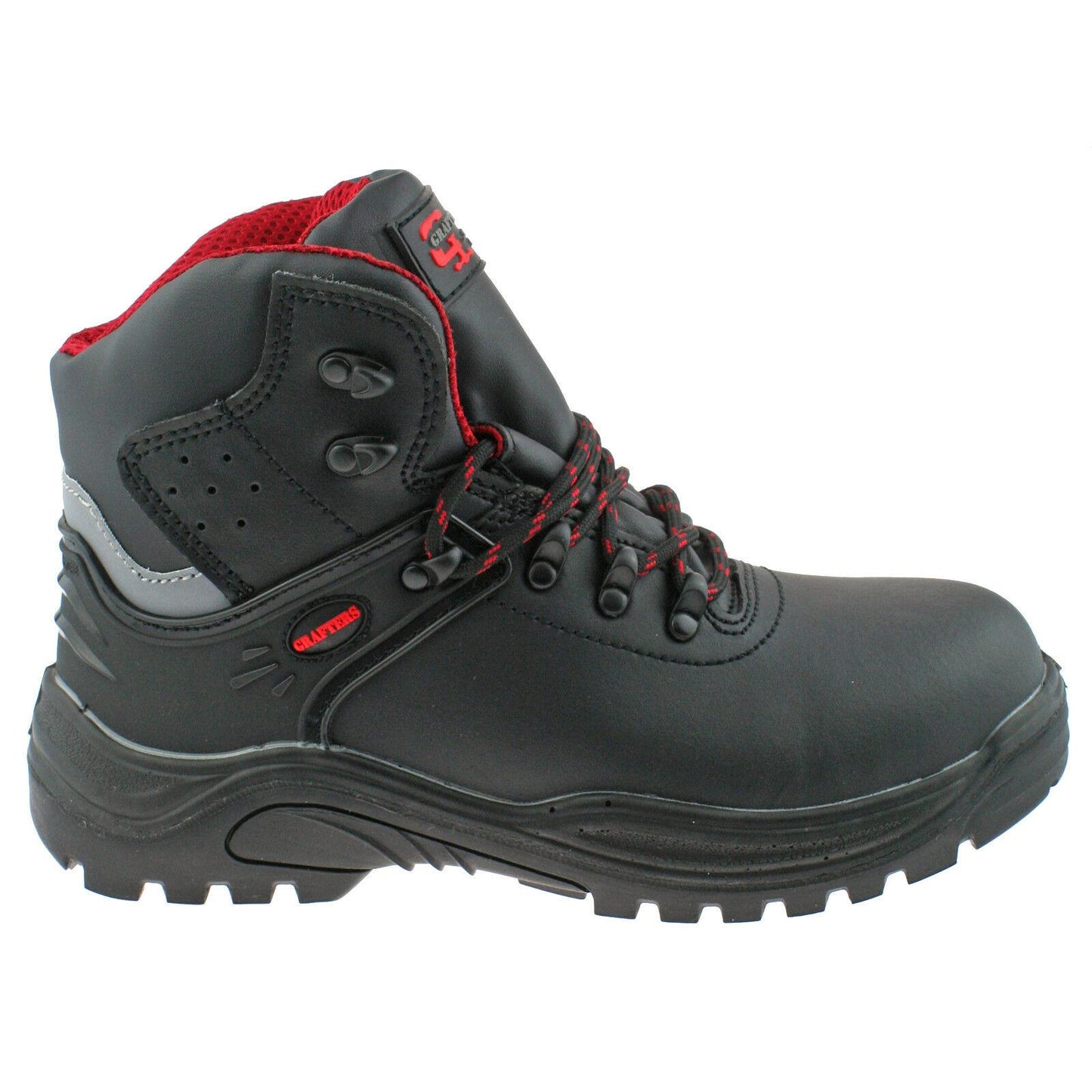 Grafters Transporter Black Leather Safety Boots M9516A
