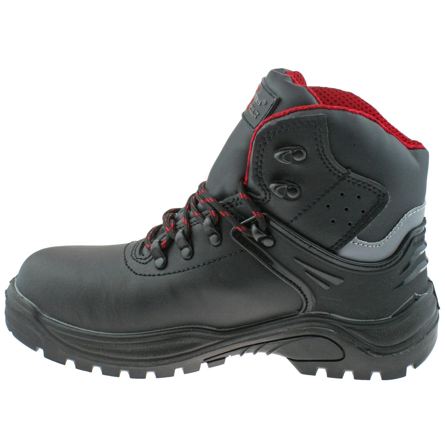 Grafters Transporter Black Leather Safety Boots M9516A