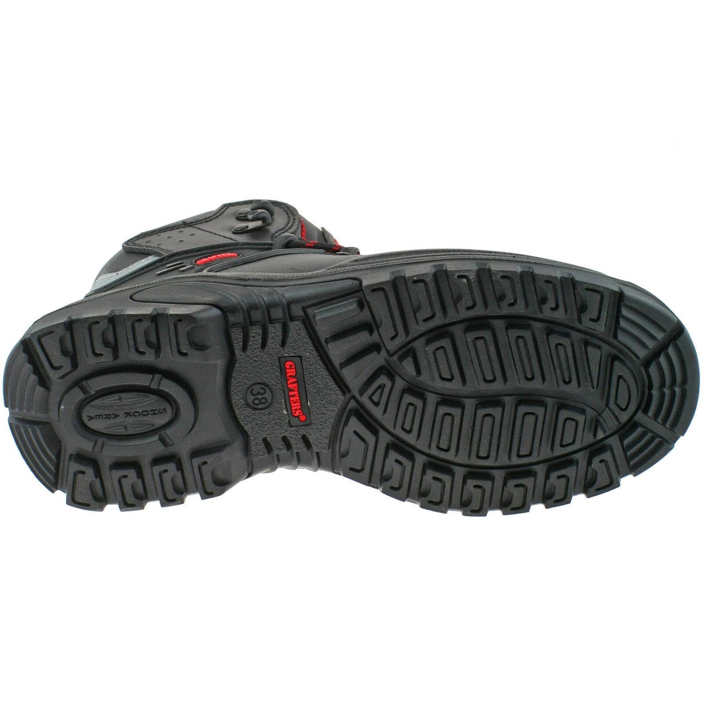 Grafters Transporter Black Leather Safety Boots M9516A