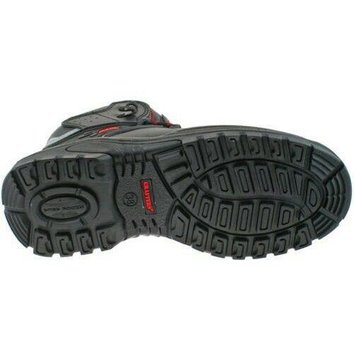 Grafters Transporter Black Leather Safety Boots M9516A