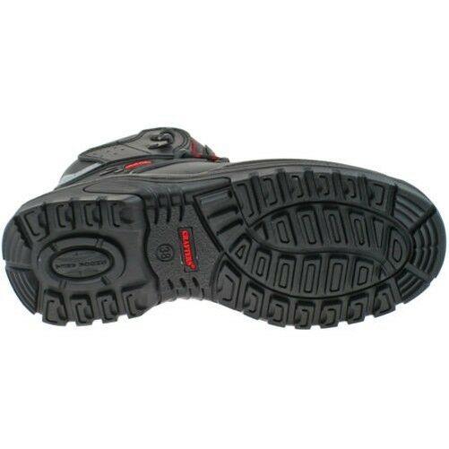 Grafters Transporter Black Leather Safety Boots M9516A