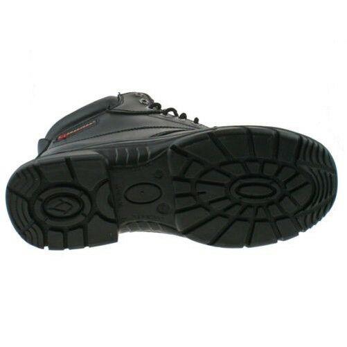 Mens Grafters Black Leather Wide Fitting Safety Work Boots Size 6–13 M9503A