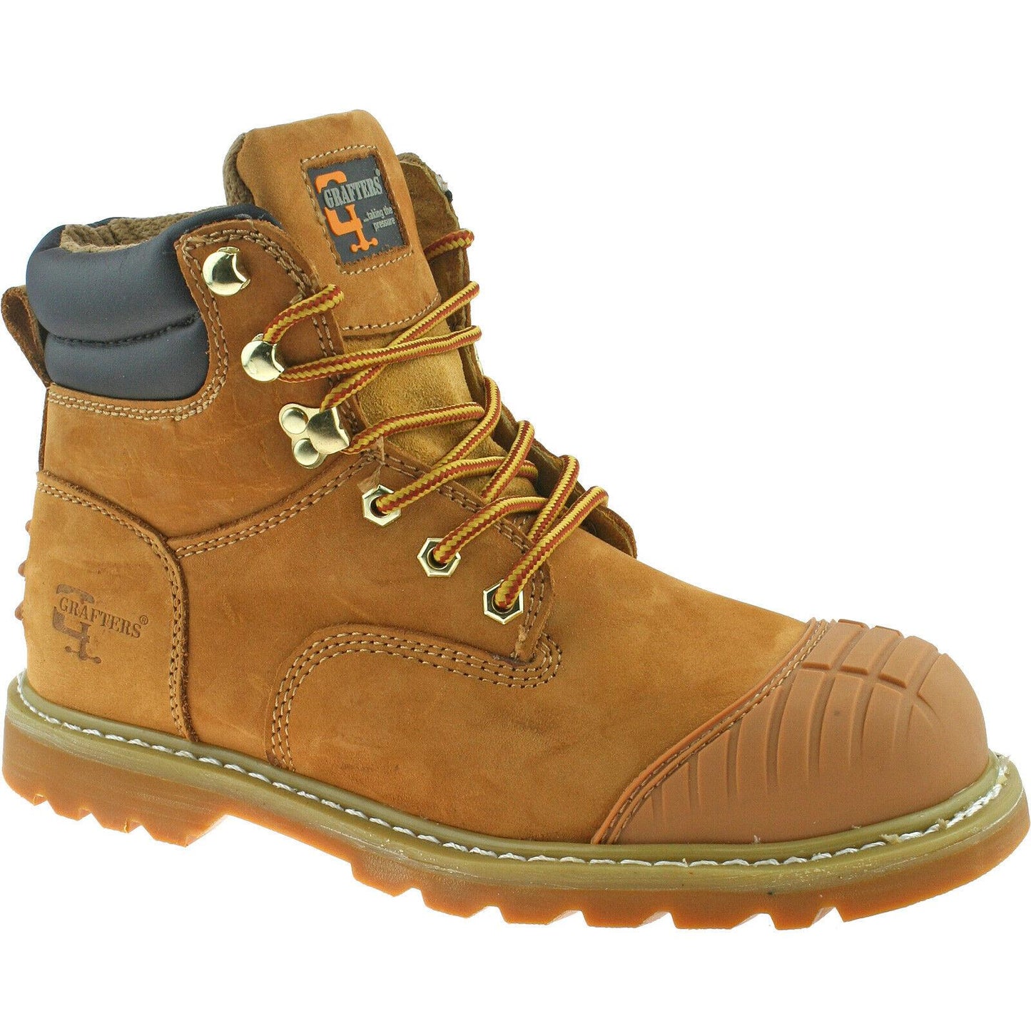 Grafters Safety Scuff Toe Cap Boots Black Brown Honey M779