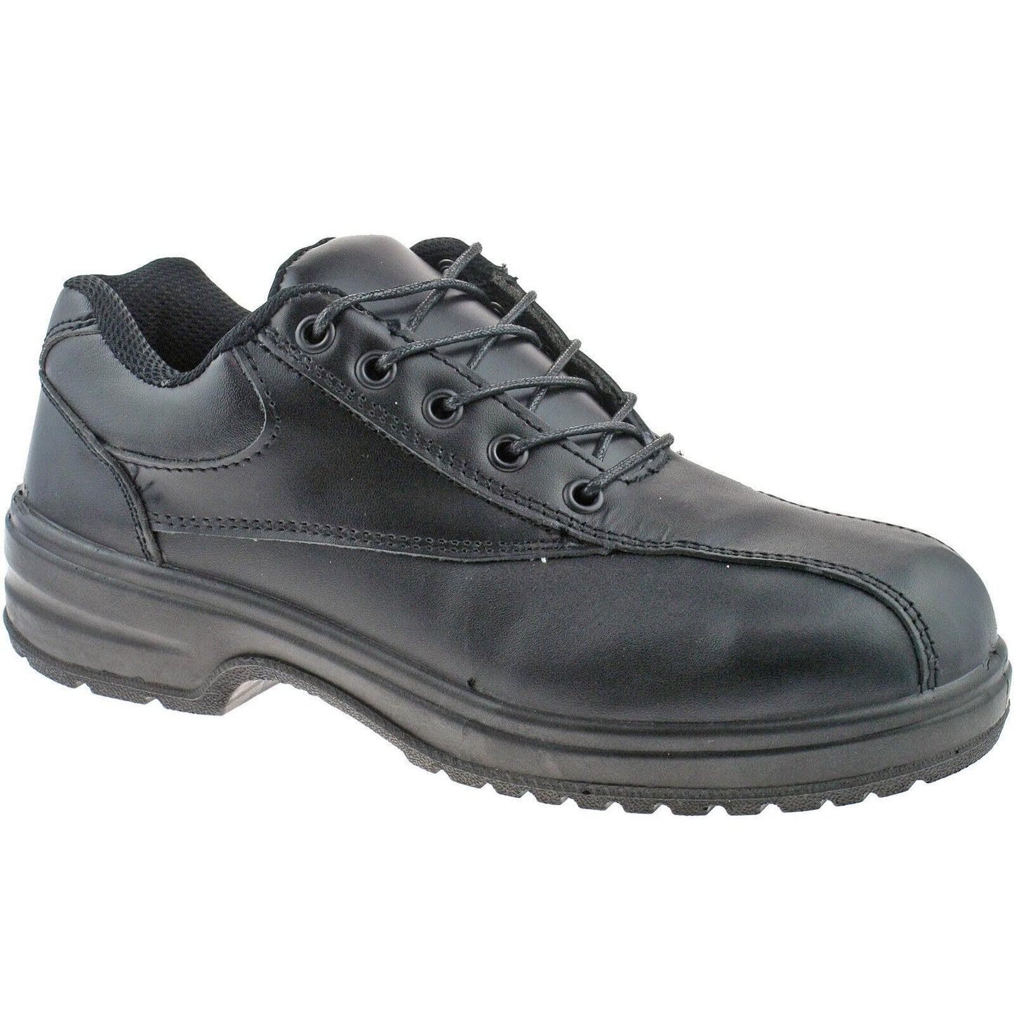 Grafters Safety Steel Toe Cap Trainers Shoes UK 3 - 9 Ladies Work Black L347A